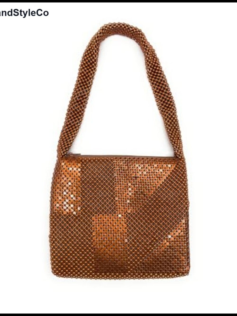 Vintage Metal Mesh Evening Clutch Bag Womens Dressy Shoulder Purse for Wedding